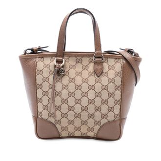 Gucci Tan Small GG Canvas Bree Satchel