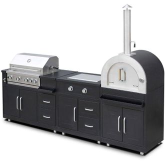 Oviala Cucina allaperto 3 elementi di cottura