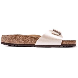 Birkenstock Madrid Comfort Sandalen - Dames - Sandalen - Beige - 39 EU - Leer - Schoenen