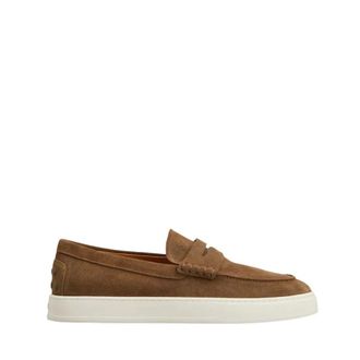 Tod's Tods, Loafers, male, Brown, Size: 8 1/2 US Brown Suede Moccasin Flat Shoes