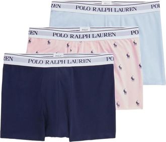 Polo Ralph Lauren Set 3 boxer con banda logata - Blu
