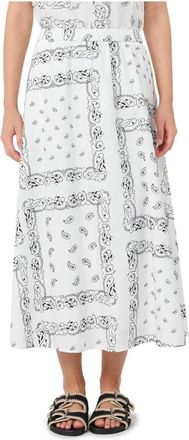 Max Mara Wkdcaravan Rok - Dames - Maxi Rokken - Wit - XS - Rokken