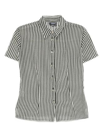 Versace 2000s striped shirt - Black