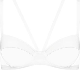 Maison Close Reggiseno Pure Tentation con dettagli harness - Bianco