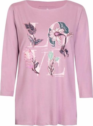 Lieblingsst&uuml;ck Lieblingsst&uuml;ck - Top met 3/4 mouwen - Dames - Tops - Roze - Maat: XS