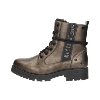 Mustang Veterschoenen Hoog - Dames - Veterlaarzen - Grijs - 36 EU - Schoenen