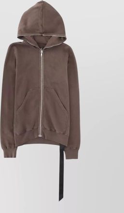 Rick Owens hooded jacket relaxed fit kangaroo pockets