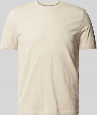 Mc Neal T-Shirt mit Stehkragen in Beige, Größe XXXL