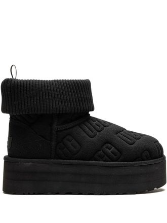 UGG Classic Mini laarzen met plateauzool - Zwart