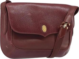 Cartier Pre-owned Cross Body Bags, female, Red, Size: ONE SIZE Pre-owned Vintage Leather Cross Body Bag
