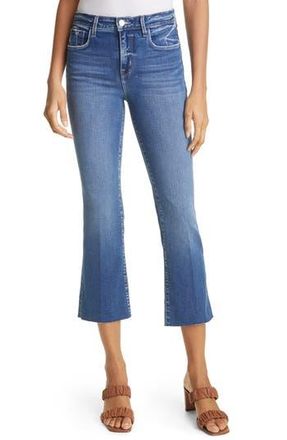 L'agence Kendra Raw Hem Crop Flare Leg Jeans in Laredo at Nordstrom Rack, Size 24