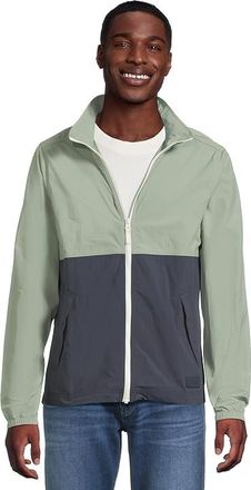 L.L.Bean Light and Airy Windbreaker Mens Jacket Faded Sage/Carbon Navy : LG, Nylon