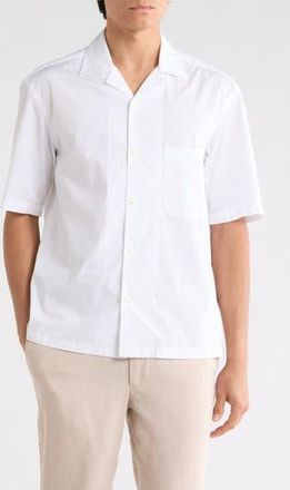 BOSS Lars Short Sleeve Button-Up Shirt in White at Nordstrom Rack, Size Xx-Large Regular