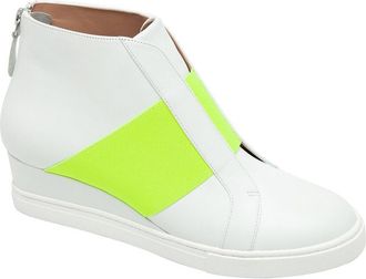 Linea Paolo Amber-L Leather Wedge Sneaker