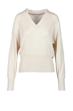 Tommy Hilfiger Beige Womens Knit Sweater