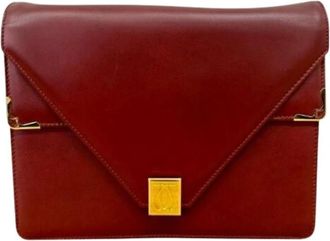 Cartier Pre-owned Must Schoudertas - Dames - Vintage Schoudertas - Rood - ONE Size - Leer - Vintage