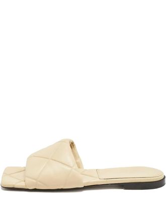 Bottega Veneta 2024 Lido padded-strap flat sandals - Neutrals