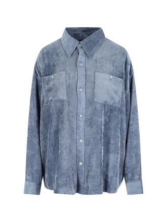 MYTHINKS Corduroy Shirt - Blue
