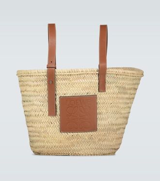Loewe Borsa in paglia con pelle