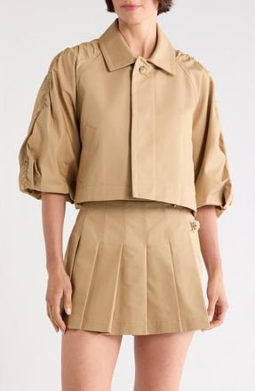 Diane Von F&uuml;rstenberg Naomi Jacket in Khaki at Nordstrom Rack, Size X-Large