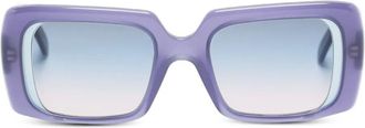 Andy Wolf rectangle-frame sunglasses - Purple