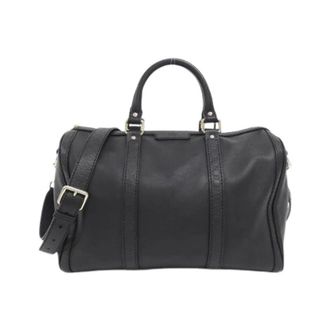 Gucci Pre-owned Micro Guccissima Leather Boston Bag - unisex - Gucci Vintage - Vintage Weekend Bags - Black - ONE SIZE - Pre-owned