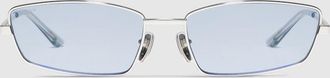 Gucci Rectangular Frame Sunglasses, Grey