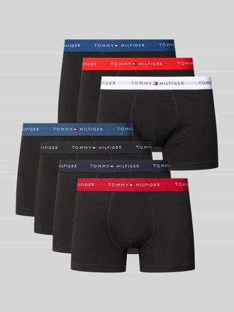 Tommy Hilfiger Trunks aus Baumwoll-Mix im 7er-Pack in Rot, Gr&ouml;&szlig;e XXL