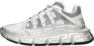 Versace Trigreca Sneaker - Heren - Sneakers - Wit - 42 EU - Leer - Schoenen
