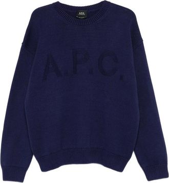 A.P.C. A. p.c. Logo-detail Crew-neck Sweater