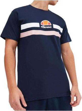 Ellesse Tops, Heren, Blauw, S, Katoen, Aprel T-Shirt