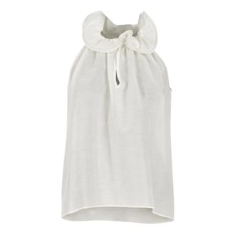 Twinset Blouses, female, White, Size: XS Actitude Top