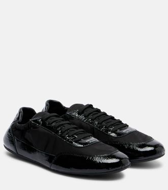 Prada Collapse Re-Nylon and leather sneakers