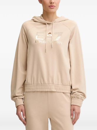 Emporio Armani Trainingspak met trekkoord capuchon - Beige