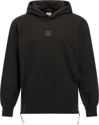 C.P. Company Gauze The Metropolis Series Hoodie - Heren - Hoodies - Zwart - S - Leer - Hoodies & sweatvesten