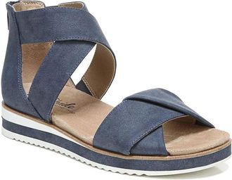 Life Stride Zoom H5220S1-400 Sandals Navy Crisscross Strap ZAP1029