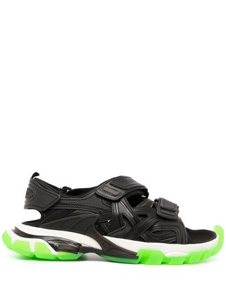 Balenciaga Track touch-strap sandals - unisex - Rubber/Fabric/Polyurethane/Nylon/Polyester - 41 - Black