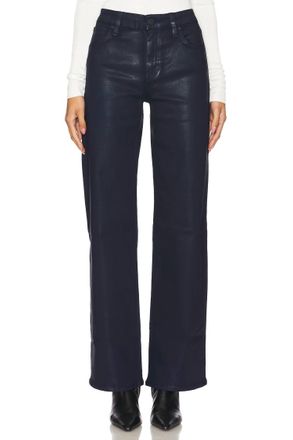 Hudson Rosie High Rise Wide Leg Jeans In Mood Indigo Coated