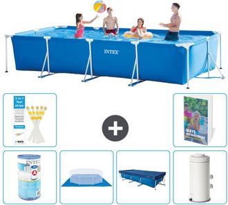 Intex Piscina Con Estructura Rectangular - 450x220x84 Cm - 7-piezas S72