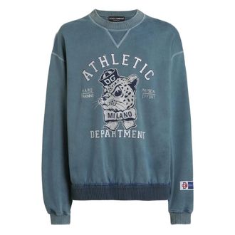 Dolce & Gabbana Heren, Sweatshirts & Hoodies, Blauw, Maat: M