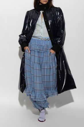 Chlo&eacute; Quilted Coat, Womens, Navy Blue