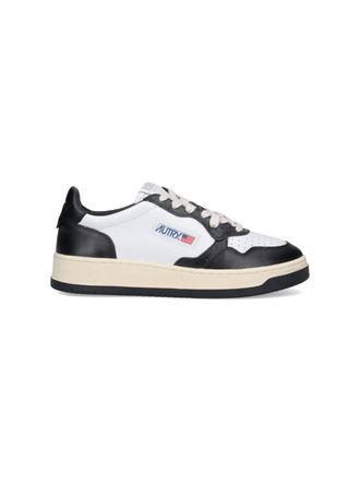Autry White Medalist Round Toe Sneakers