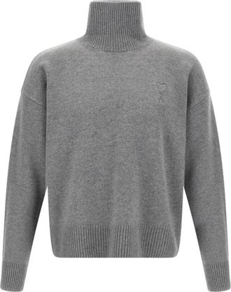 Ami Stijlvolle Coltruien voor een Modieuze Look - Heren - Coltruien - Grijs - XL - Truien & Vesten