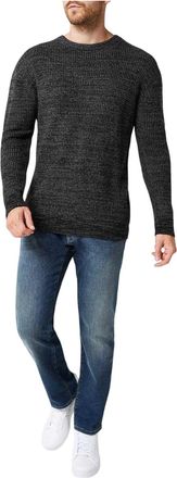 Firetrap Klassiek gebreide herentrui (Zwart)