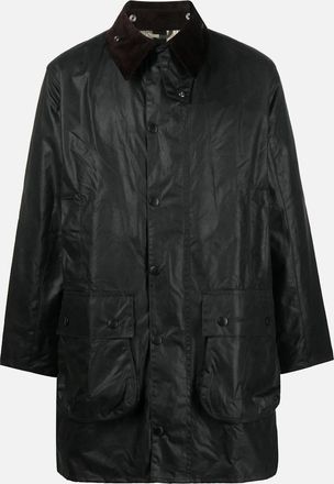 Barbour Mens Border Wax Jacket Green - Size: UK40-IT50