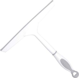 No Brand Escobilla Limpiacristales Para Ducha - Escobilla Para Ventanas Con Borde De Goma, Escobilla Para Cabina De Ducha, Ba&ntilde;o Y Ducha, 26 X 25 Cm, Blanca - 2