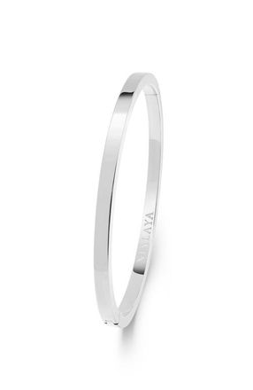 Nialaya Simplicity Bangle in Silver at Nordstrom, Size 6.75