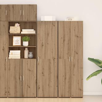Berkfield Home Highboard Artisan Oak 50x42.5x185 cm Engineered Wood in Brown