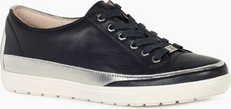 Caprice Womens Star Womens Casual Lace Up Trainers - Black - Size: 5.5