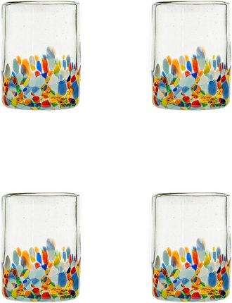 10 Strawberry Street Set Of 4 Pueblo Mexican Dof Glasses